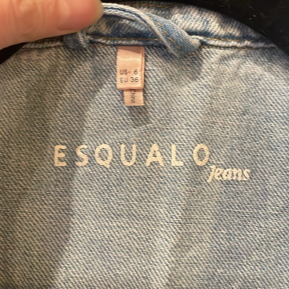 Equal jean cut off jacket /vest size 6 - Picture 3 of 5
